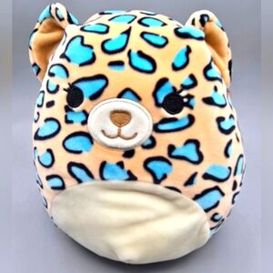 Squishmallow Liv The Teal Leopard Cheetah 8”